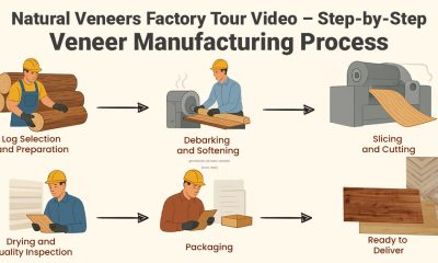Natural Veneers Factory Tour Video – Step-by-Step Veneer Manufacturing Process
